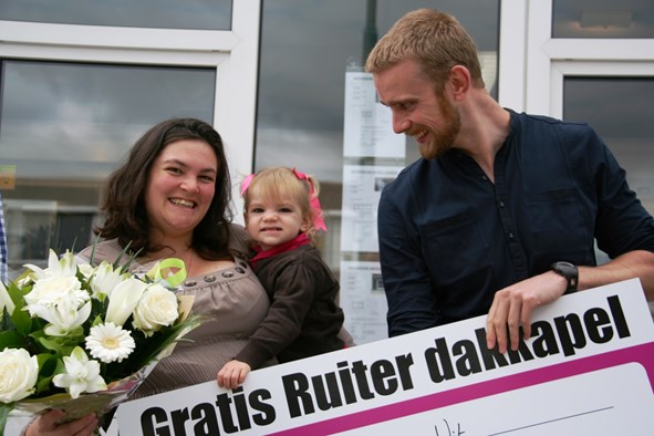 Gelukkige winnaar gratis Ruiter Dakkapel