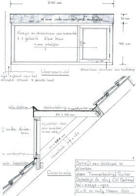 Dakkapel oude tekening