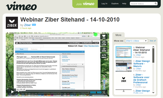 Online cursus Sitehand Design Software (v2.0.0) nu op Vimeo