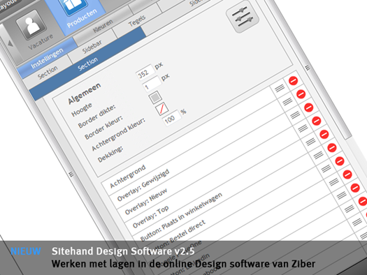 Eenvoudig lagen toevoegen in de Design Software, het werkt net als in Photoshop! Makkelijk.