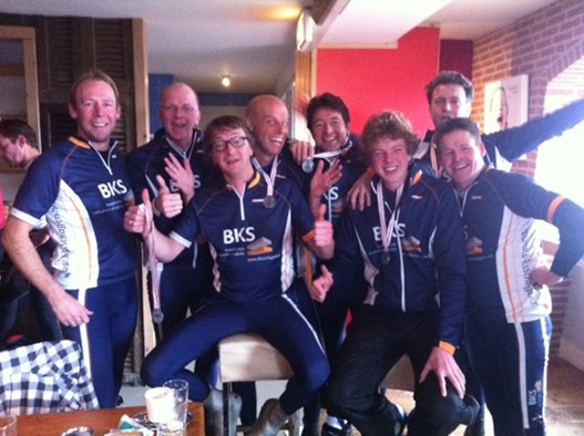 Het BKS Schagen team na afloop van de race.