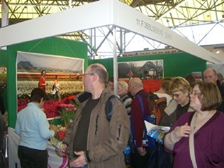 De fleurige stand trok veel bekijks