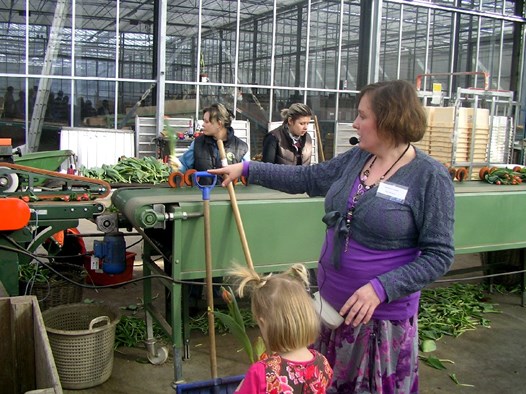 Sandra Munster-Niesten geeft een rondleiding