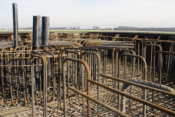 Begin dit jaar werden de funderingen gelegd (foto: Kennemerwind)