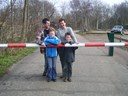 Ed, Ildiko, Sieb en Pleun Koopman, hier nog in St.Maartensbrug