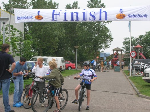 Start en finish grote ronde bij Tempelhof