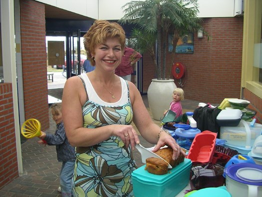 Jenny van Dijk op camping Corfwater in Petten