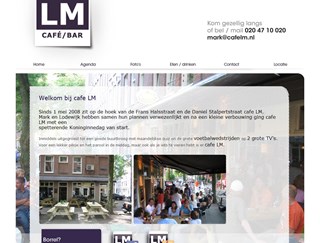 Café LM uit Amsterdam online met een StandaardsiteLite