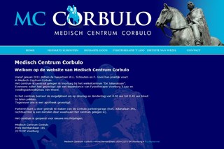 MC Corbulo online met een StandaardsiteLite, grafisch vormgegeven door Reflexties uit Leidschendam