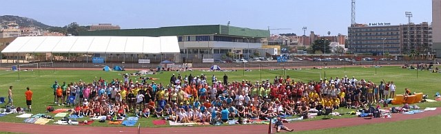 Volleyballers in Lloret de Mar