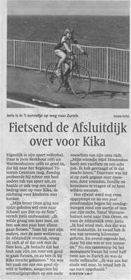 Verslag in de krant!