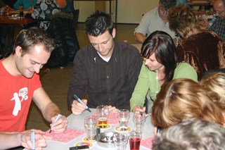 George, Jesse en Marieke in opperste concentratie