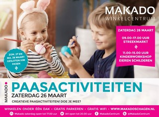 Paasactiviteiten zaterdag 26 maart in het Makado Centrum Schagen